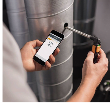 Testo 405i Termoanemometras su mobilia aplikacija