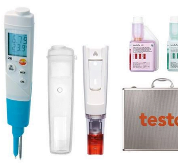 Testo 206 pH2 pusiau kietų terpių pH matuoklio rinkinys