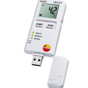 Testo 184 G1 vibracijos, drėgmės ir temperatūros duomenų kaupiklis
