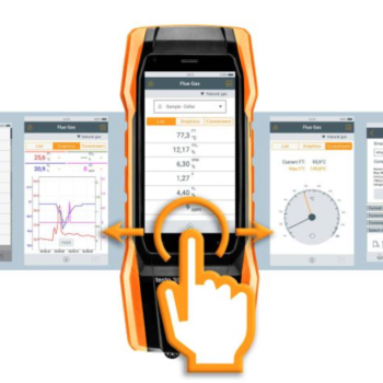 Testo 300 komplektas - Išmetamųjų dujų analizatorius (O2 , CO H2 kompensuojamas iki 8000 ppm)