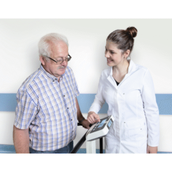 Medicininės svarstyklės su turėklais KERN MTA 400K-1M