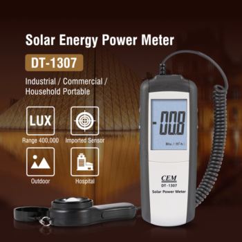 Saulės energijos matuoklis CEM DT-1307 (nuoma)