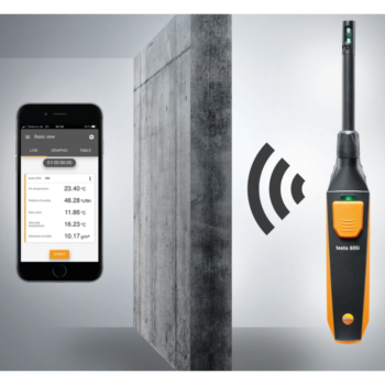 Testo 605i termohigrometras su metrologine patikra ir mobilia aplikacija (nuoma)