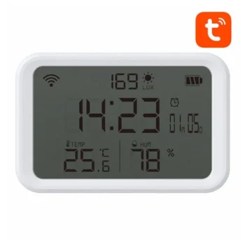 Temperatūros ir drėgmės jutiklis NAS-CW01W WiFi TUYA