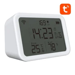 Temperatūros ir drėgmės jutiklis NAS-CW01W WiFi TUYA - Image 2