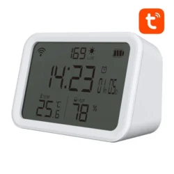 Temperatūros ir drėgmės jutiklis NAS-CW01W WiFi TUYA - Image 3