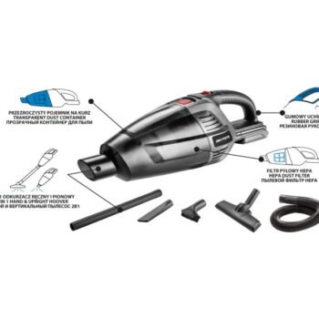 Belaidis dulkių siurblys 2 viename – rankinis ir vertikalus Energija + 18 V