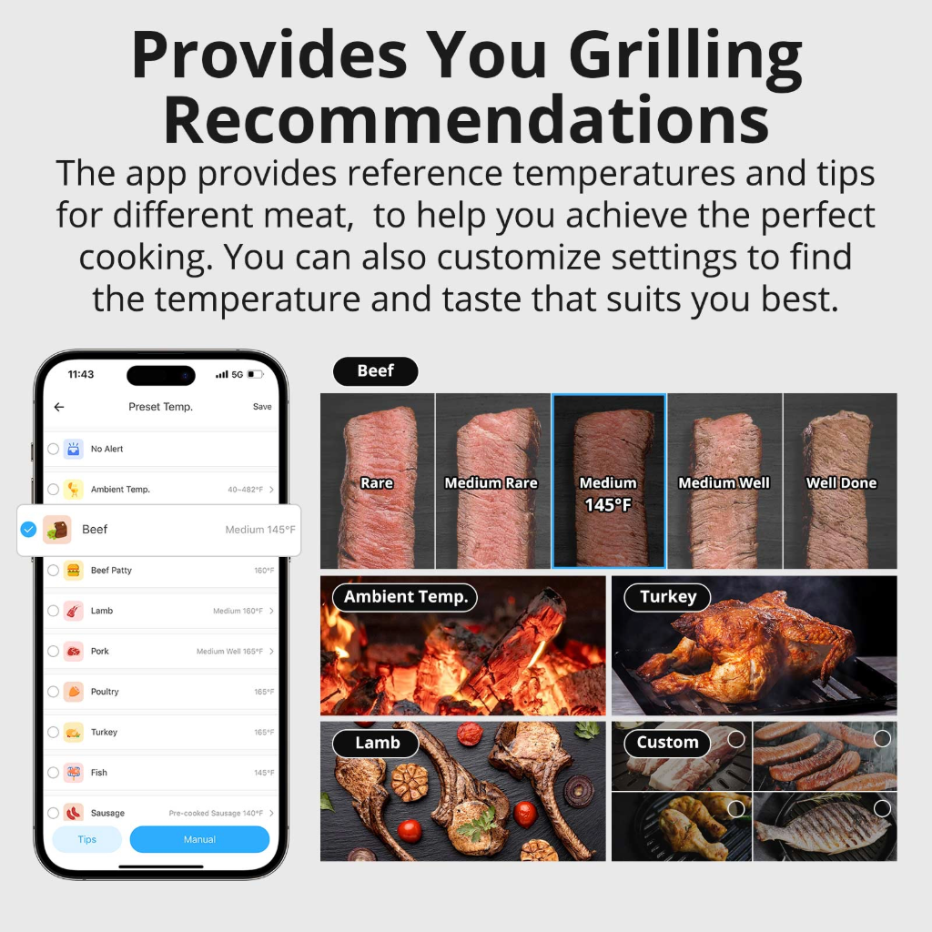 Kepsninės termometras BBQ SONOFF BMT01