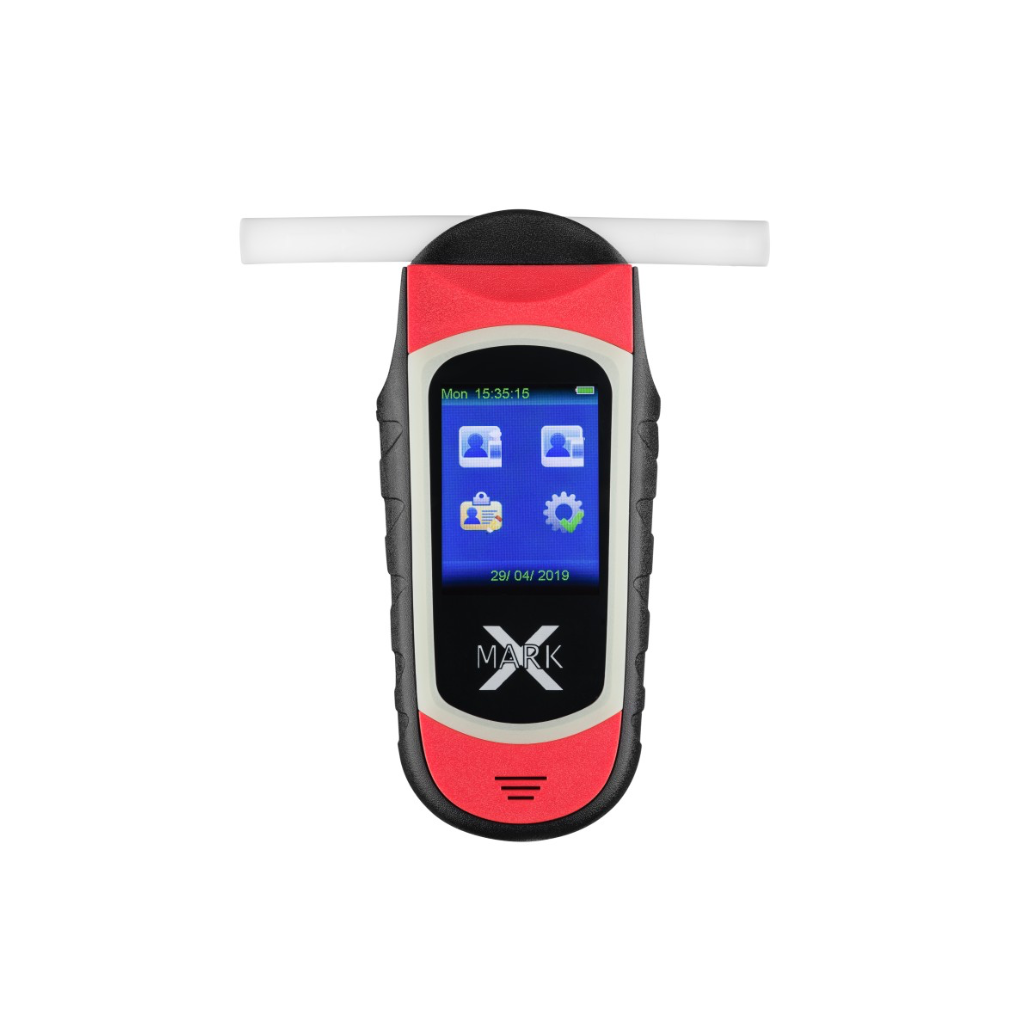 Profesionalus elektrocheminis alkotesteris Alcovisor Mark X (raudonas)