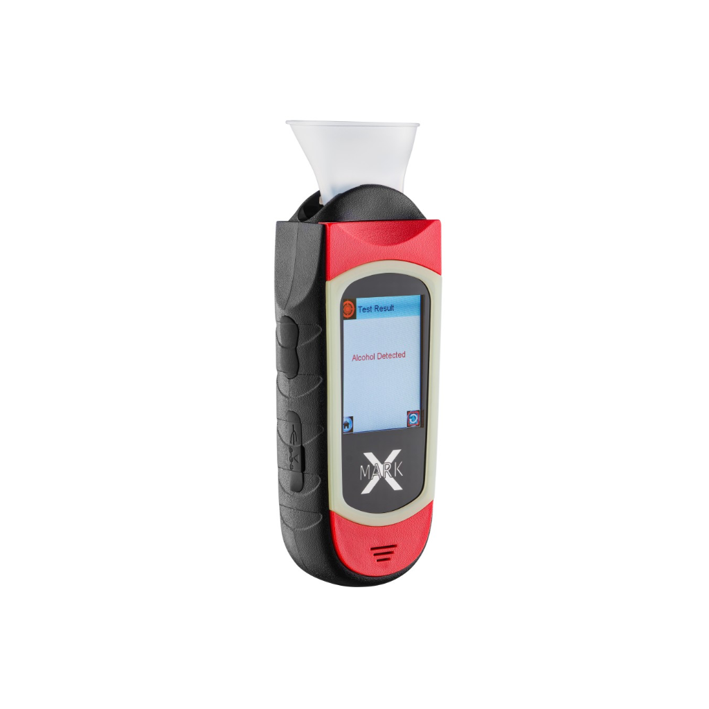 Profesionalus elektrocheminis alkotesteris Alcovisor Mark X (raudonas)