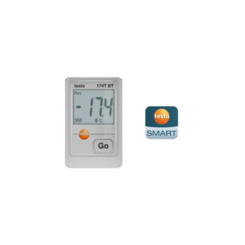 Testo 174 T BT temperatūros duomenų kaupiklis su Bluetooth