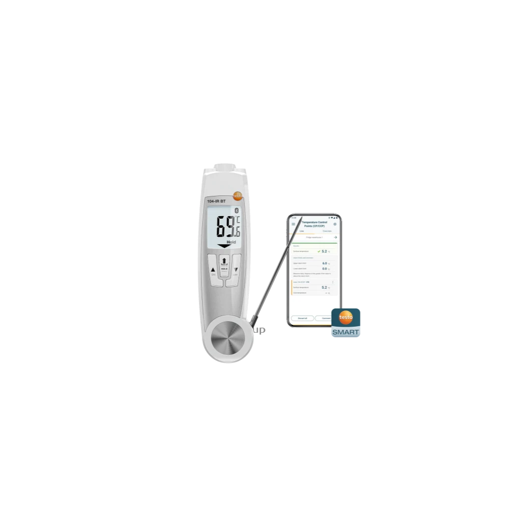 Testo 104 IR BT infraraudonųjų spindulių termometras su zondu