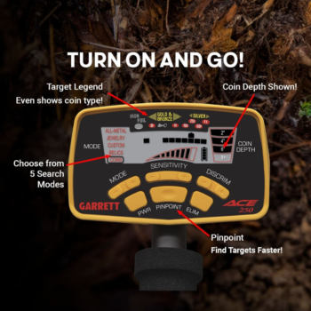 Metalo detektorius Garrett ACE 250