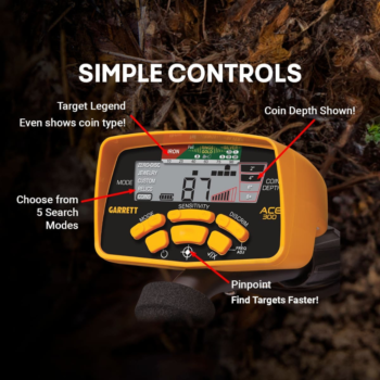Metalo detektorius Garrett ACE 300i