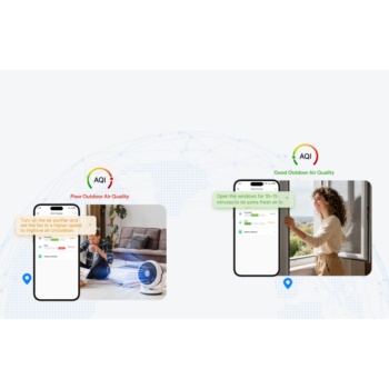 Išmanus oro kokybės matuoklis SONOFF AirGuard CO2 SAWF-08P