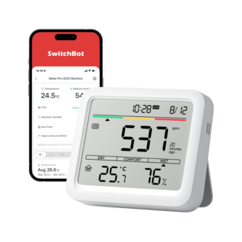 Išmanus oro kokybės matuoklis SwitchBot Meter Pro CO2