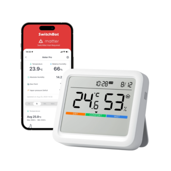 Išmanus temperatūros ir drėgmės matuoklis SwitchBot Meter Pro su metrologine patikra