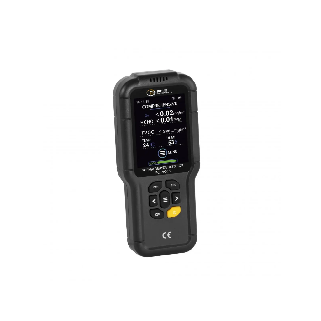 Formaldehido matuoklis PCE-VOC 5 (HCHO, TVOC, temperatūra, drėgmė)