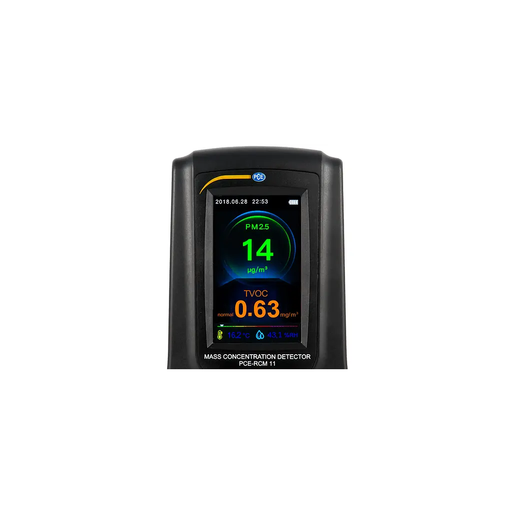 Oro kokybės matuoklis dalelių skaitiklis PCE-RCM 11 (PM2.5, PM10, HCHO, TVOC) - Image 2