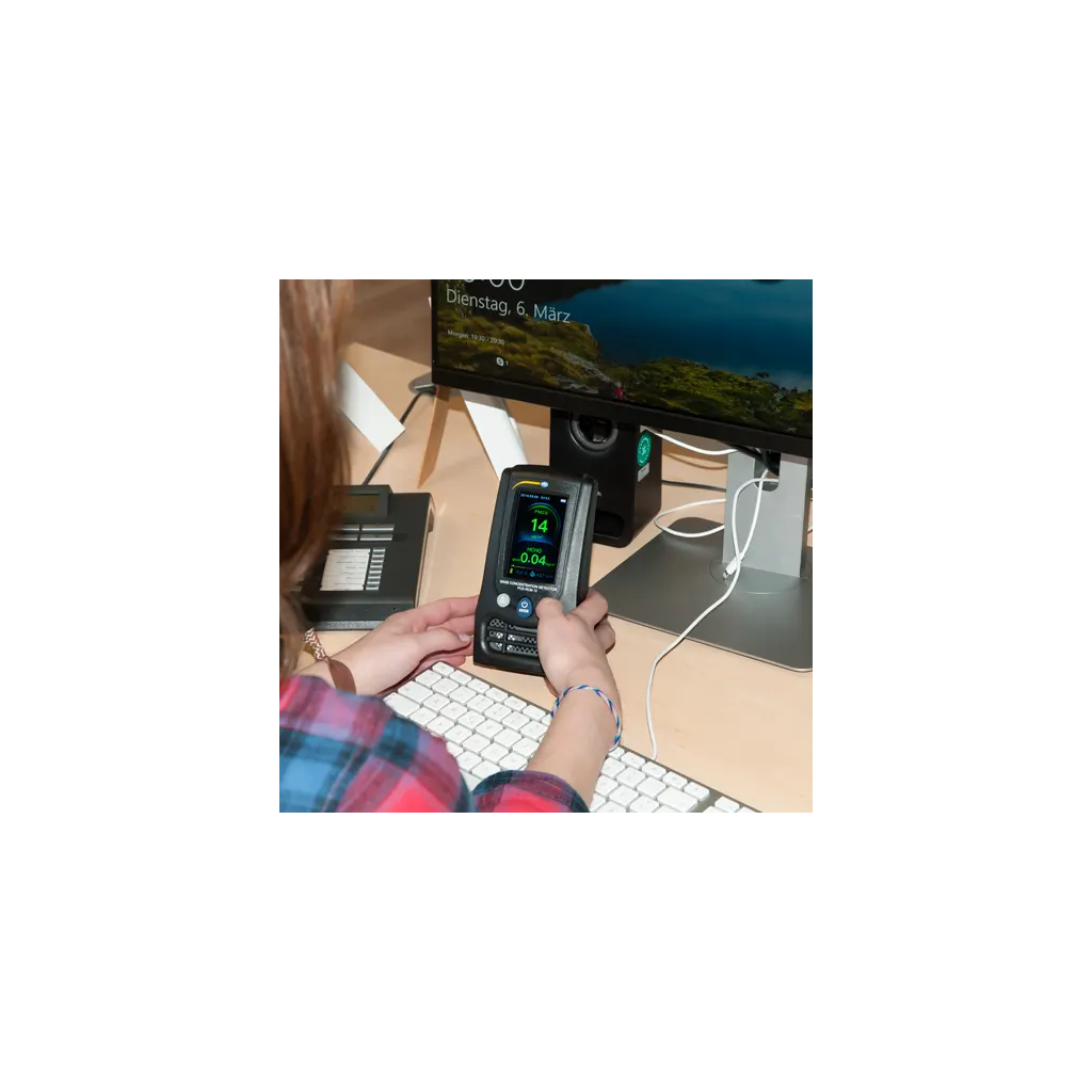 Oro kokybės matuoklis dalelių skaitiklis PCE-RCM 11 (PM2.5, PM10, HCHO, TVOC) - Image 5