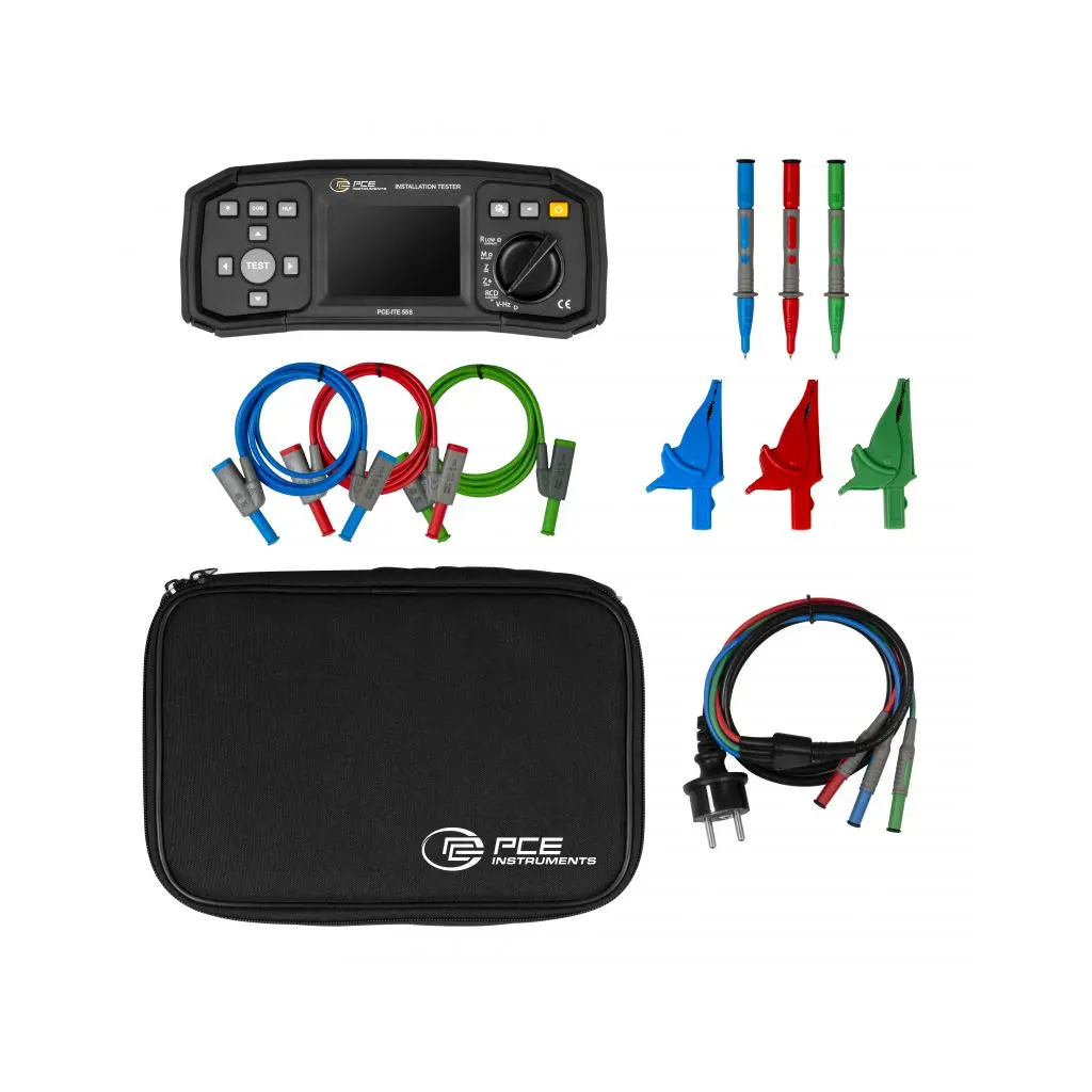 Instaliacijos testeris PCE-ITE 55B (izoliacija, RCD, varža, VDE testai) - Image 8