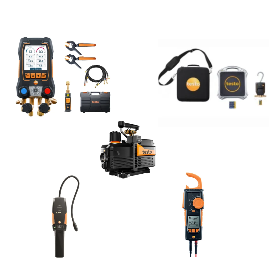 Testo HVAC MASTER rinkinys šilumos siurblių montuotojams