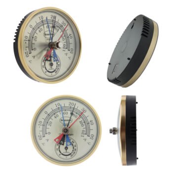 Apvalus max/min termometras su higrometru Brannan Ø100 mm