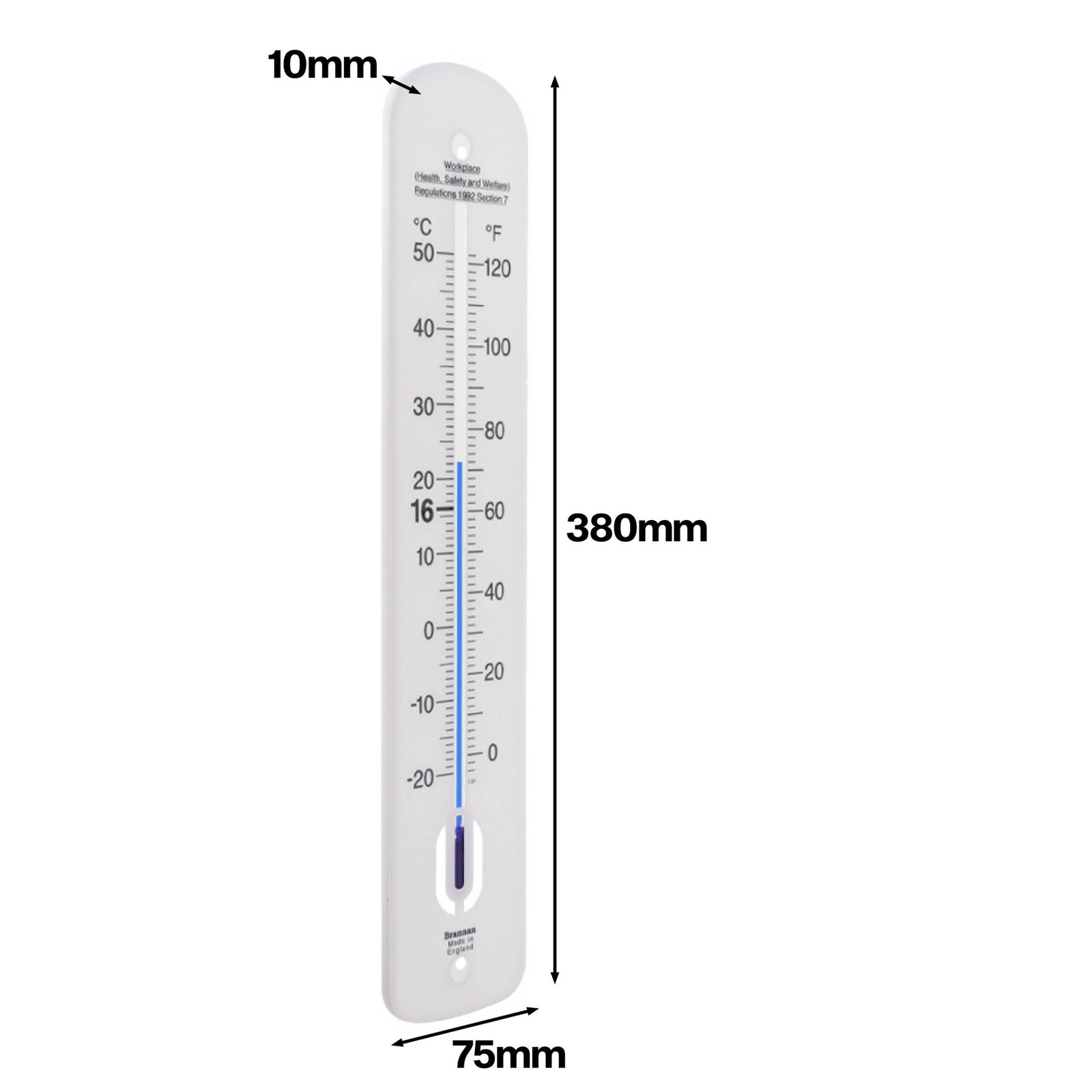 Darbo vietos termometras Brannan 380 mm
