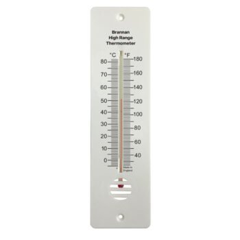 Aukštos temperatūros sieninis termometras Brannan 255 mm