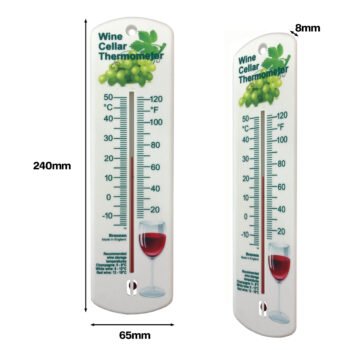 Vyno rūsio sieninis termometras Brannan 240 mm