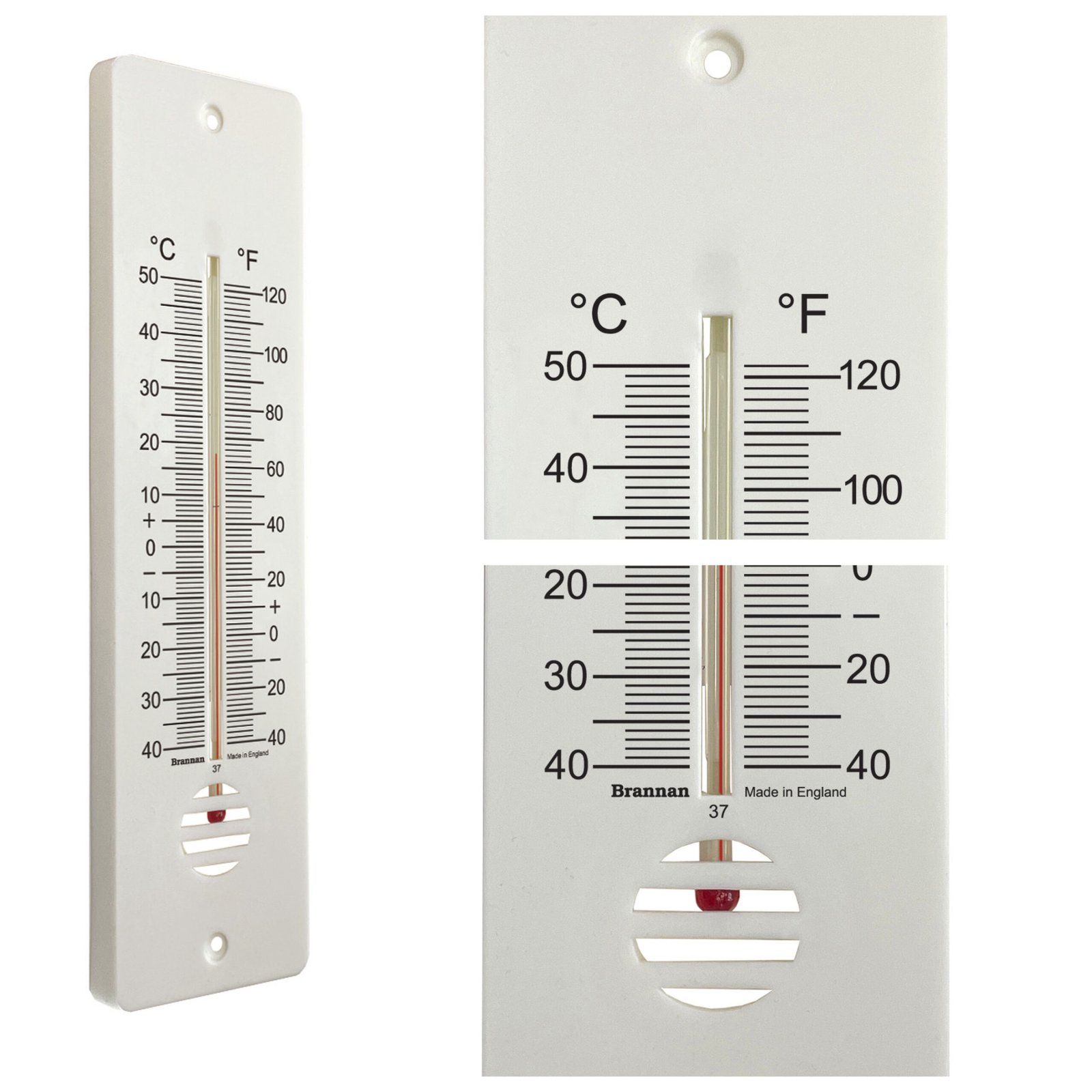 Žemos temperatūros sieninis termometras Brannan 255 mm