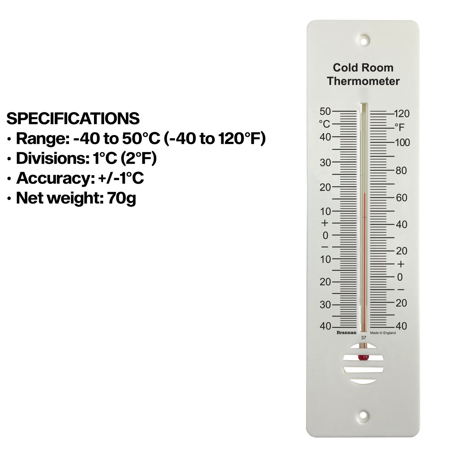 Šaldymo kameros termometras Brannan 255 mm