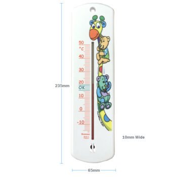Sieninis termometras Brannan 240 mm su žirafos motyvu