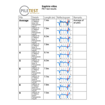 Polių vientisumo tyrimo sistema Piletest PET