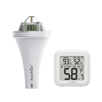 Belaidis baseino termometras su stotele RainPoint