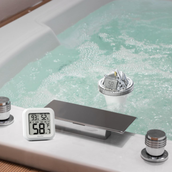 Belaidis baseino termometras su stotele RainPoint