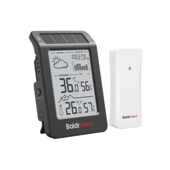 Saulės energija maitinama meteorologinė stotelė BaldrTherm B0596WT2