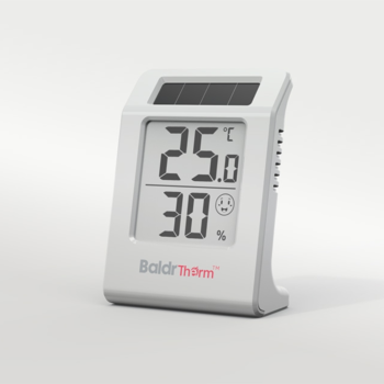 Saulės energija maitinamas termohigrometras BaldrTherm E0587TH