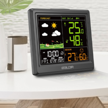 Meteorologinė stotelė su lauko jutikliu BaldrTherm B0389WST2H2