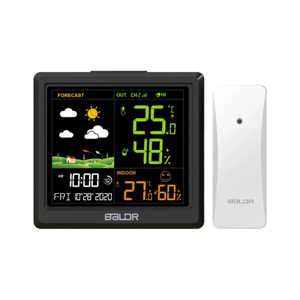 Meteorologinė stotelė su lauko jutikliu BaldrTherm B0389WST2H2
