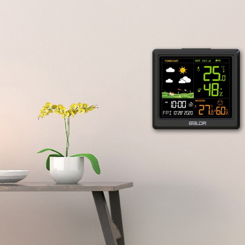 Meteorologinė stotelė su lauko jutikliu BaldrTherm B0389WST2H2