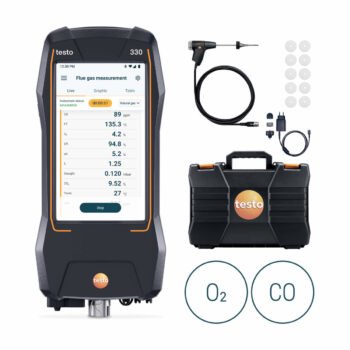 Testo 330 0564 3300 01 O₂ ir CO komplektas su zondu, lagaminu