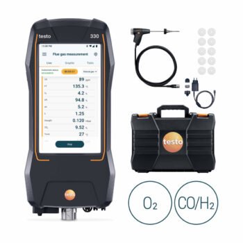 Testo 330 0564 3300 03 O₂ ir CO/H₂ komplektas su zondu, lagaminu