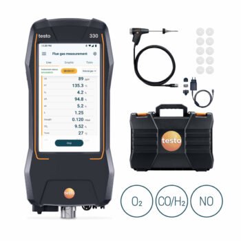 Testo 330 0564 3300 05 O₂, CO/H₂ ir NO komplektas su zondu, lagaminu